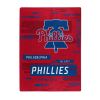 PHILLIES OFFICIAL MLB "Digitize" Raschel Throw Blanket; 60" x 80"