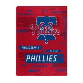 PHILLIES OFFICIAL MLB "Digitize" Raschel Throw Blanket; 60" x 80"