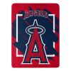 ANGELS OFFICIAL MLB "Walk off" Micro Raschel Throw Blanket; 46" x 60"