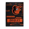 ORIOLES OFFICIAL MLB "Digitize" Raschel Throw Blanket; 60" x 80"