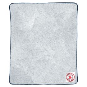 Red Sox OFFICIAL MLB Two-Tone Sherpa Throw Blanket; 50" x 60"