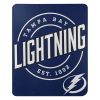 Lightning OFFICIAL NHL "Campaign" Fleece Throw Blanket; 50" x 60"
