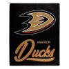 Ducks OFFICIAL NHL "Signature" Raschel Throw Blanket; 50" x 60"