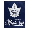 Maple Leafs OFFICIAL NHL "Signature" Raschel Throw Blanket; 50" x 60"