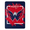 Capitals OFFICIAL NHL "Run" Micro Raschel Throw Blanket; 46" x 60"