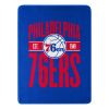 76Ers OFFICIAL NBA Clear Out Micro Raschel Throw Blanket; 46" x 60"
