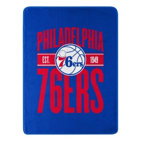 76Ers OFFICIAL NBA Clear Out Micro Raschel Throw Blanket; 46" x 60"