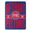 Pistons OFFICIAL NBA Clear Out Micro Raschel Throw Blanket; 46" x 60"
