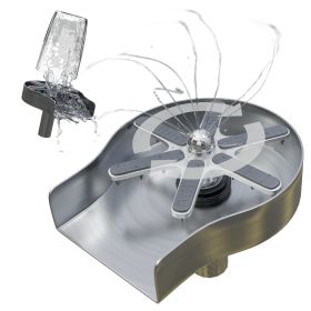 Faucet Glass Rinser for Kitchen Sink. Stainless Steel Bottle Washer for Sink. 360-Degree Rotating Metal Kitchen Sink Glass Rinser. Automatic Cup