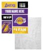 [Personalization Only] OFFICIAL NBA Colorblock Silk Touch Sherpa Throw Blanket - Los Angeles Lakers