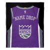 [Personalization Only] OFFICIAL NBA Jersey Silk Touch Throw Blanket - Sac Kings