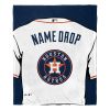 [Personalization Only] OFFICIAL MLB Jersey Personalized Silk Touch Throw Blanket - Astros