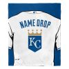 [Personalization Only] OFFICIAL MLB Jersey Personalized Silk Touch Throw Blanket - Royals