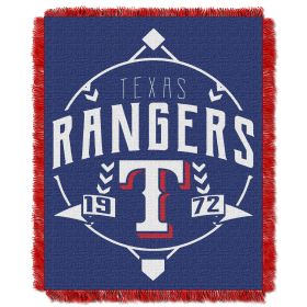Rangers OFFICIAL MLB "Ace" Woven Jacquard Throw Blanket