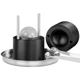 VEVOR Ice Ball Press, 2.4" Ice Ball Maker, Aircraft Al Alloy Ice Ball Press Kit for 60mm Ice Sphere, Ice Press with Tong and Drip Tray, for Whisk