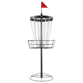 VEVOR Disc Golf Basket, 24-Chains Portable Disc Golf Target Hole, Heavy Duty Steel Practice Disc Golf Target, Indoor & Outdoor Disc Golf Course B