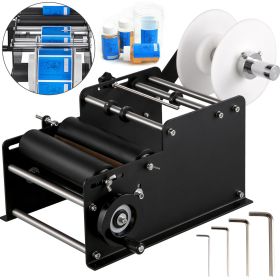 VEVOR MT-30 Round Bottle Labeling Machine, Manual Label Applicator, 20-40 pcs/min, Bottle Label Applicator Machine 26-130 mm Label Width