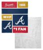 [Personalization Only] OFFICIAL MLB Colorblock Personalized Silk Touch Sherpa Throw Blanket - Braves