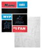 [Personalization Only] OFFICIAL MLB Colorblock Personalized Silk Touch Sherpa Throw Blanket - Marlins