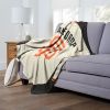 [Personalization Only] OFFICIAL MLB Jersey Personalized Silk Touch Throw Blanket - SF Giants