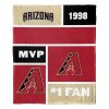 [Personalization Only] OFFICIAL MLB Colorblock Personalized Silk Touch Throw Blanket - Diamondbacks