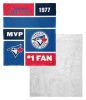 [Personalization Only] OFFICIAL MLB Colorblock Personalized Silk Touch Sherpa Throw Blanket - Blue Jays