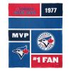 [Personalization Only] OFFICIAL MLB Colorblock Personalized Silk Touch Throw Blanket - Blue Jays