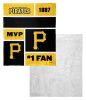[Personalization Only] OFFICIAL MLB Colorblock Personalized Silk Touch Sherpa Throw Blanket - Pirates