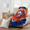 Islanders OFFICIAL NHL "Run" Micro Raschel Throw Blanket; 46" x 60"