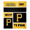 [Personalization Only] OFFICIAL MLB Colorblock Personalized Silk Touch Throw Blanket - Pirates