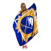 Sabres OFFICIAL NHL "Run" Micro Raschel Throw Blanket; 46" x 60"