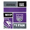 [Personalization Only] OFFICIAL NBA Colorblock Silk Touch Throw Blanket - Sacramento Kings