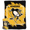 Penguins OFFICIAL NHL "Run" Micro Raschel Throw Blanket; 46" x 60"