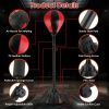Punching Bag with Stand Free Standing Boxing Ball for Adults 43.3-63in Height Adjustable Boxing Bag with Gloves Wrist Sleeves Stable Suction Base
