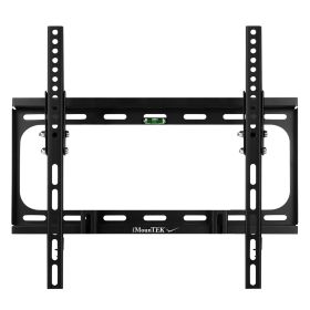 1Pc TV Wall Mount Tilt Dual Arm TV Mount Brackets Maximum VESA 400x400mm For 26-55in TVs (Color: Black)