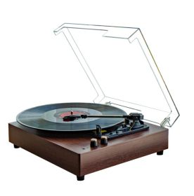 Record Player E300, Turntable, Record Player With 2 Stereo Speaker--Selling On Temu Is Prohibited (Option: Redwalnut)
