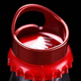 Stainless Steel Creative Bottle Opener Ring (Color: Red, size: 22mm)