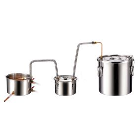 Moonshine Still Water Alcohol Distiller 5Gal w/Thumper Keg & 8W Water Pump (Default: Default)