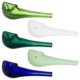 Full Color Wigwag Glass Hand Pipes (Color: JG)