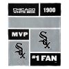 [Personalization Only] OFFICIAL MLB Colorblock Personalized Silk Touch Throw Blanket - White Sox